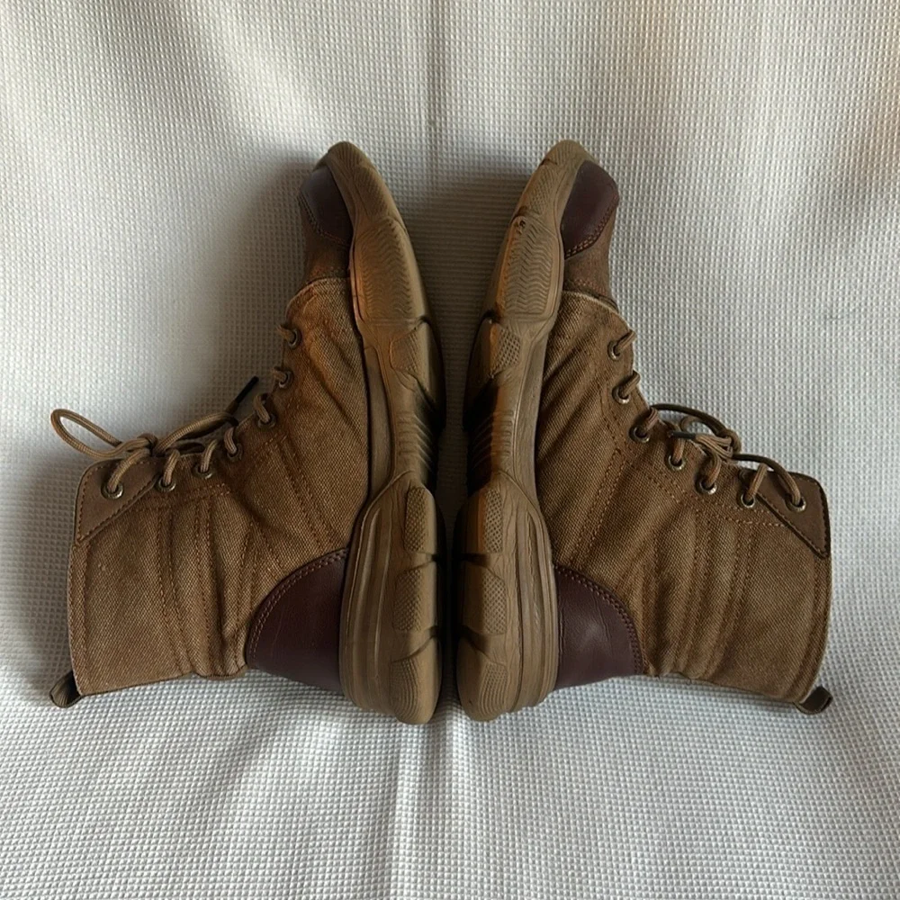 Men's High Top Steel Toe Safety Work Boots Army Combat Desert Hiking Shoes SZ 43